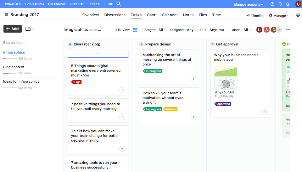 proofhub screenshot