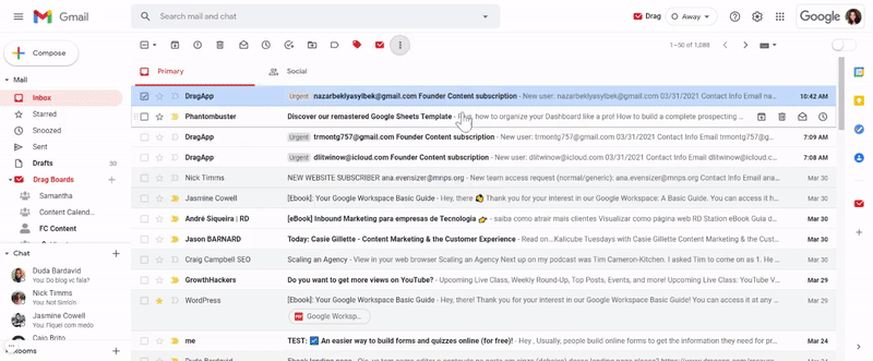 automate gmail