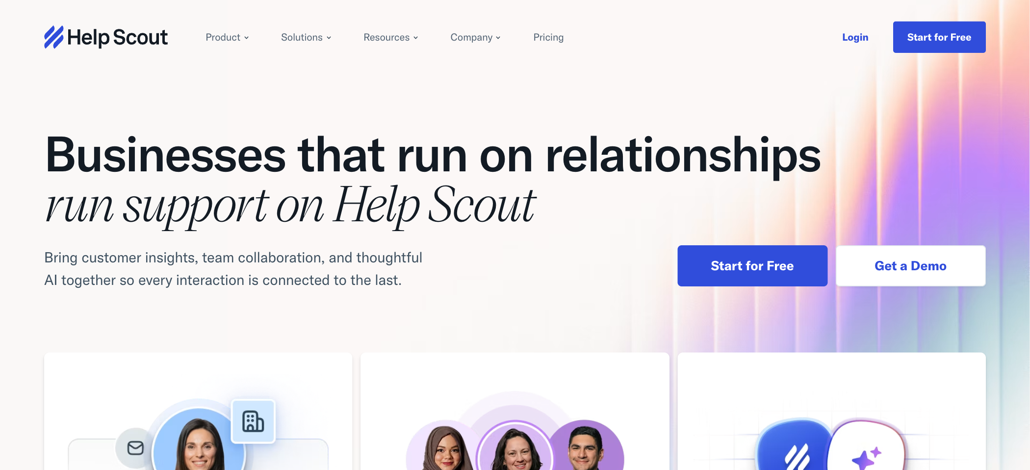 Help Scout homepage in 2026