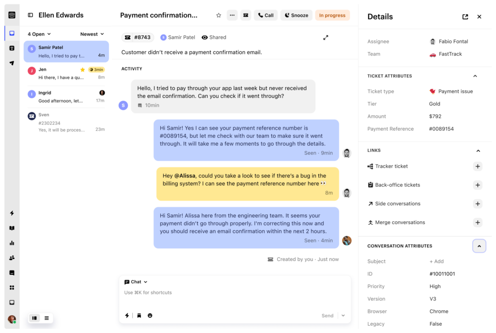 Intercom Messenger and Fin AI