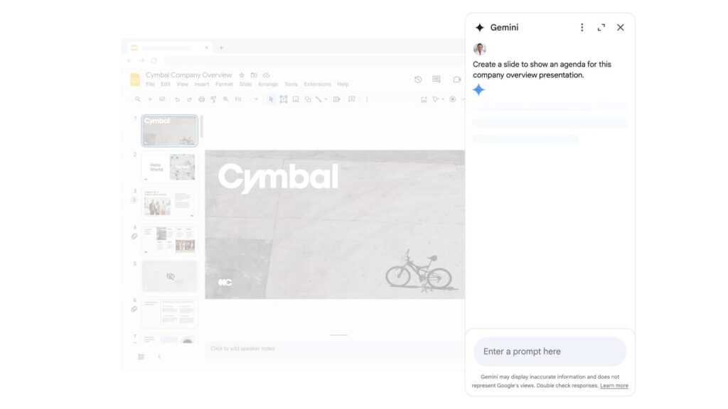 customer support workflow with gemini ai presentation
