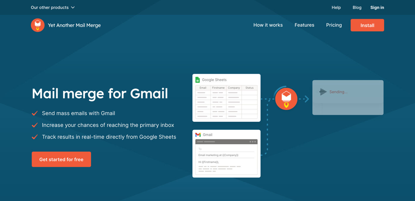 Yet Another Mail Merge homepage