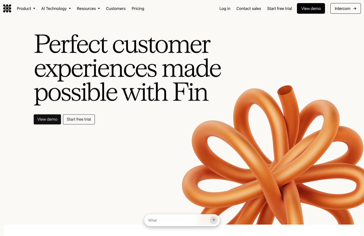 Fin AI agent resolving a conversation