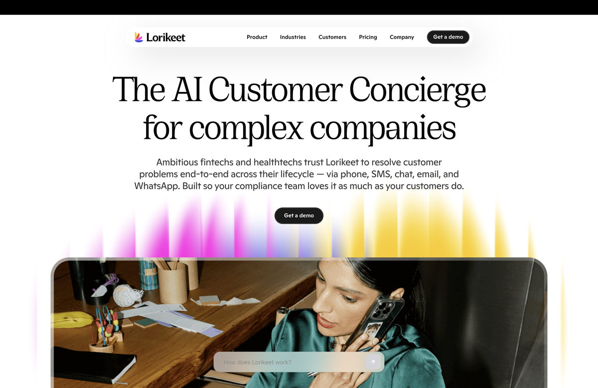 Lorikeet concierge-grade AI agent
