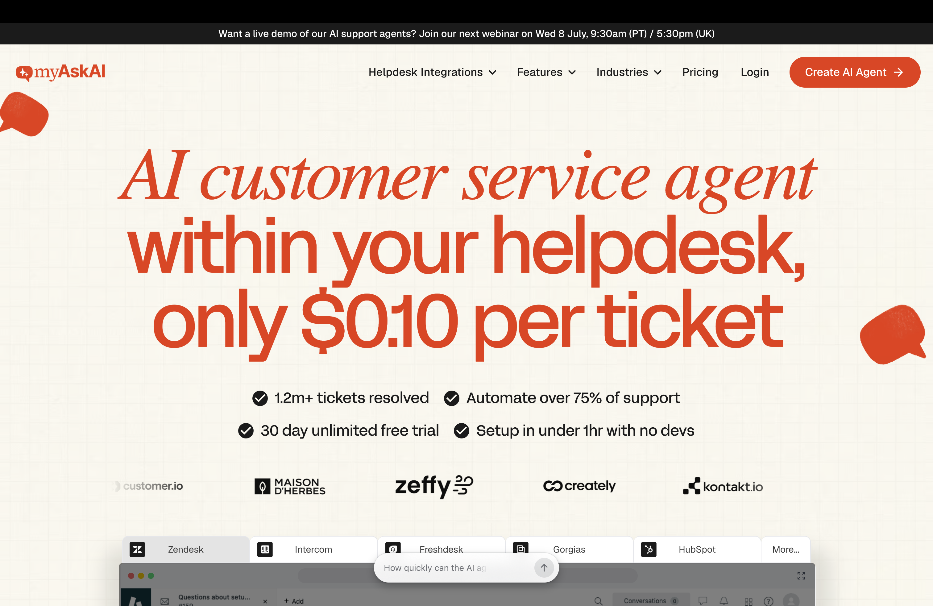 My AskAI helpdesk AI layer