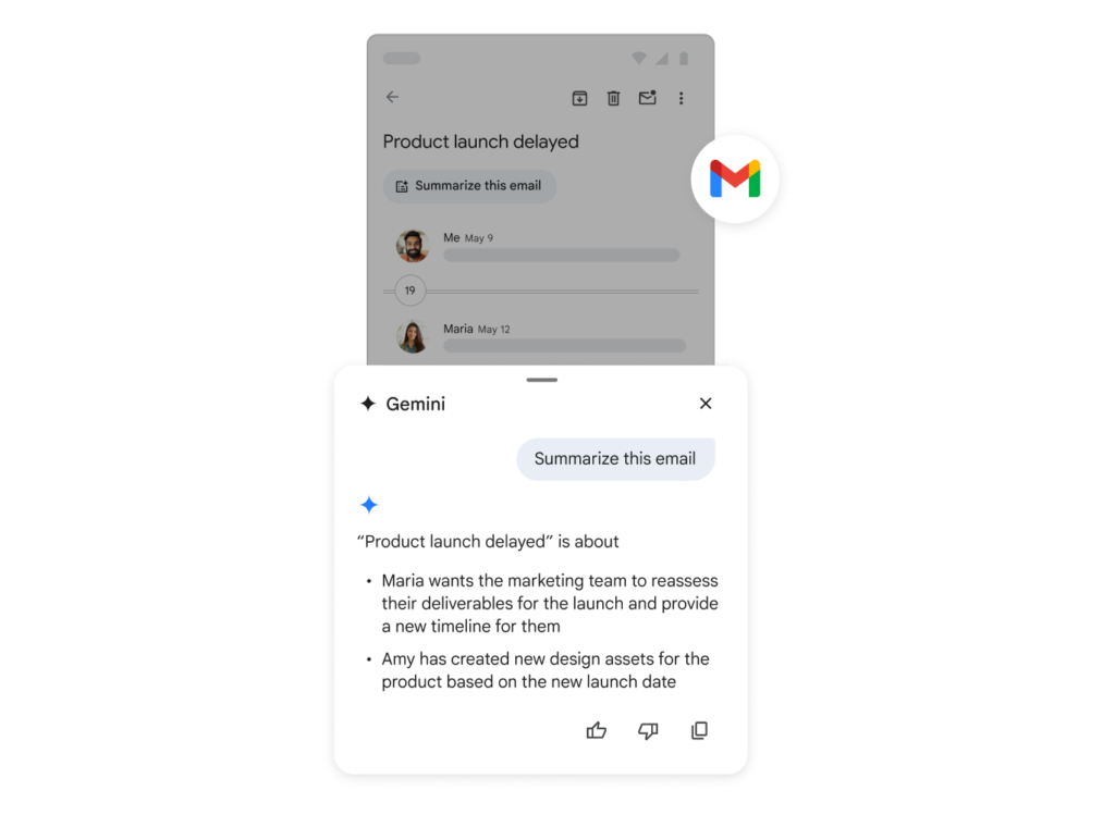 gmail with gemini ai summaries