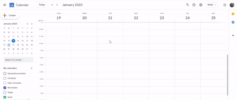 event google calendar