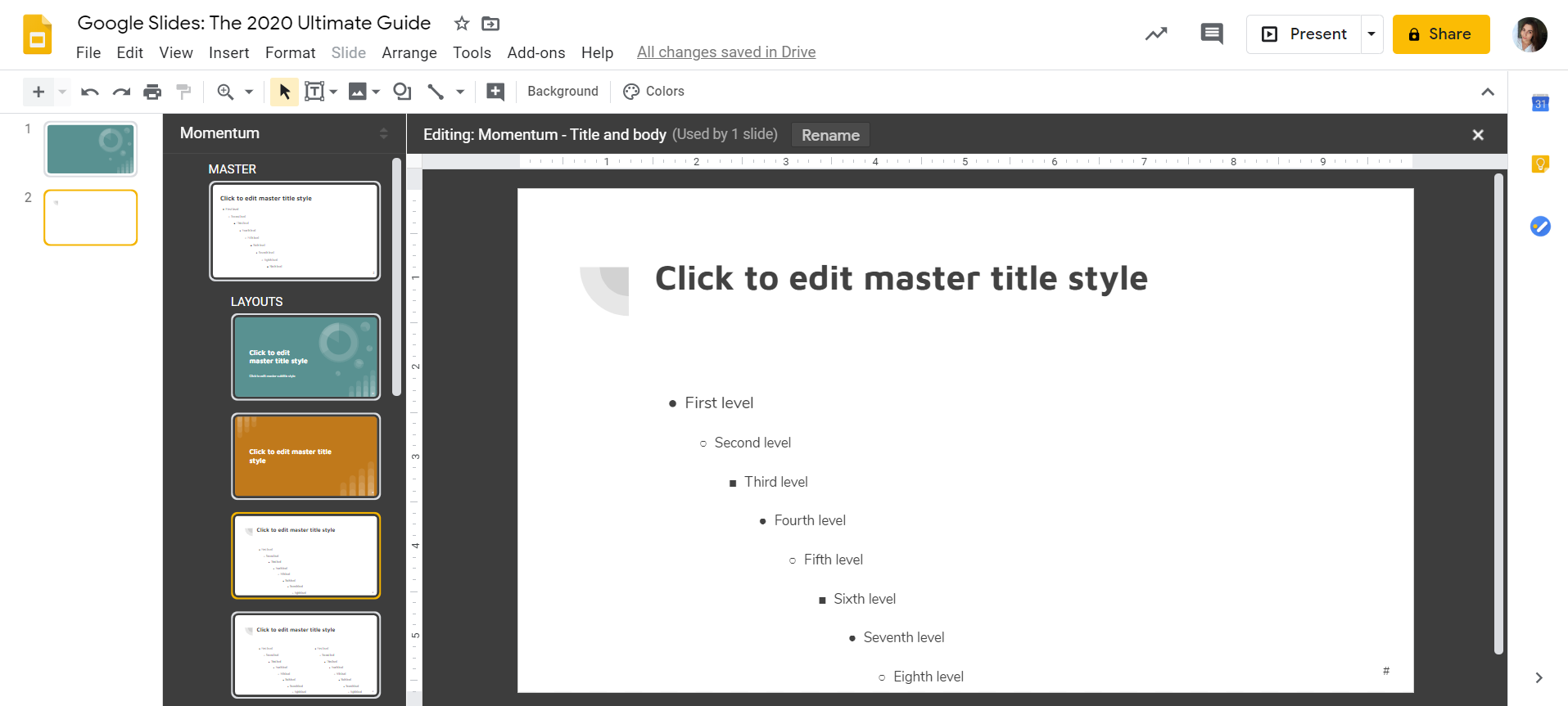 master slides