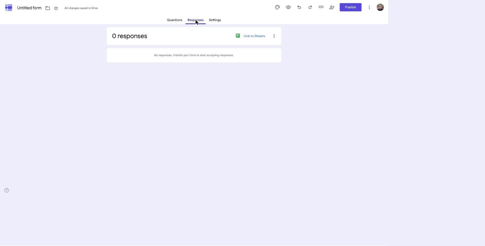 responses tab