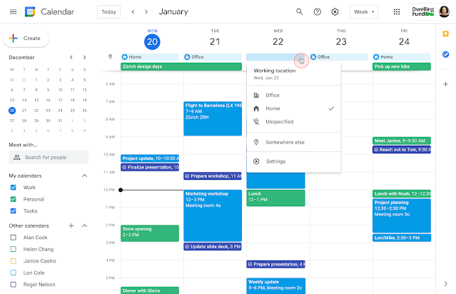 google calendar
