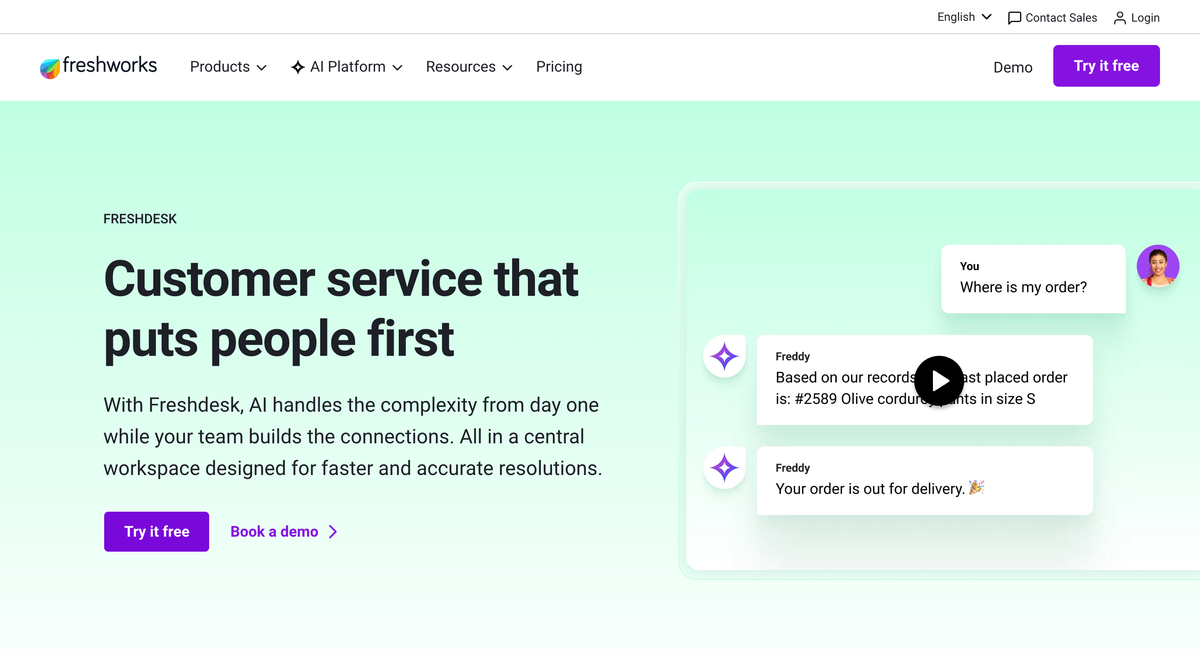 Freshdesk, customer service that puts people first