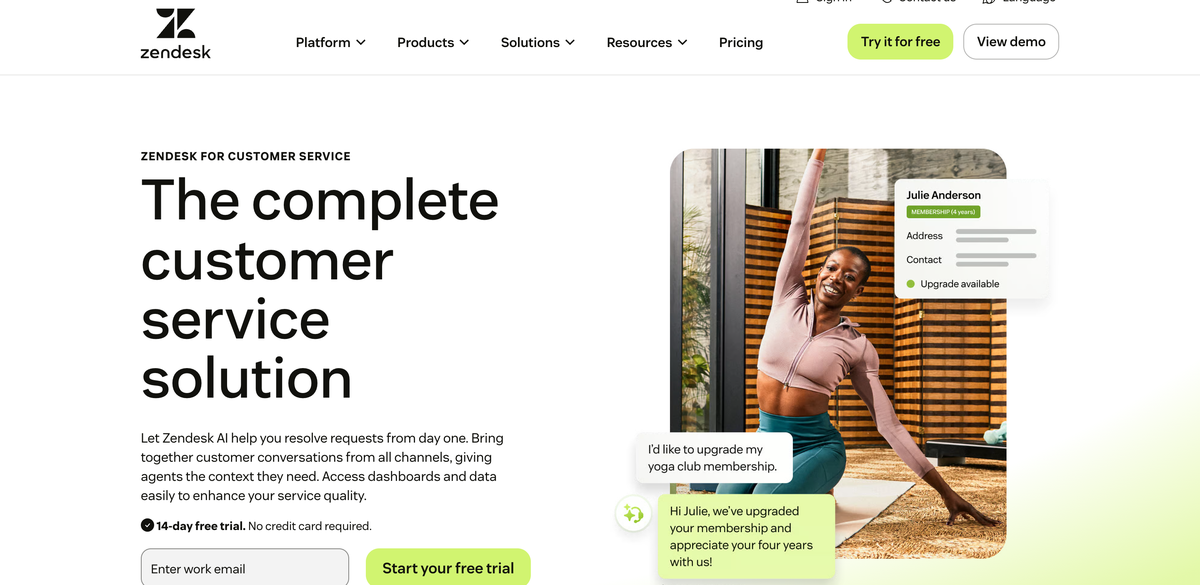 Zendesk for customer service, the complete customer service solution
