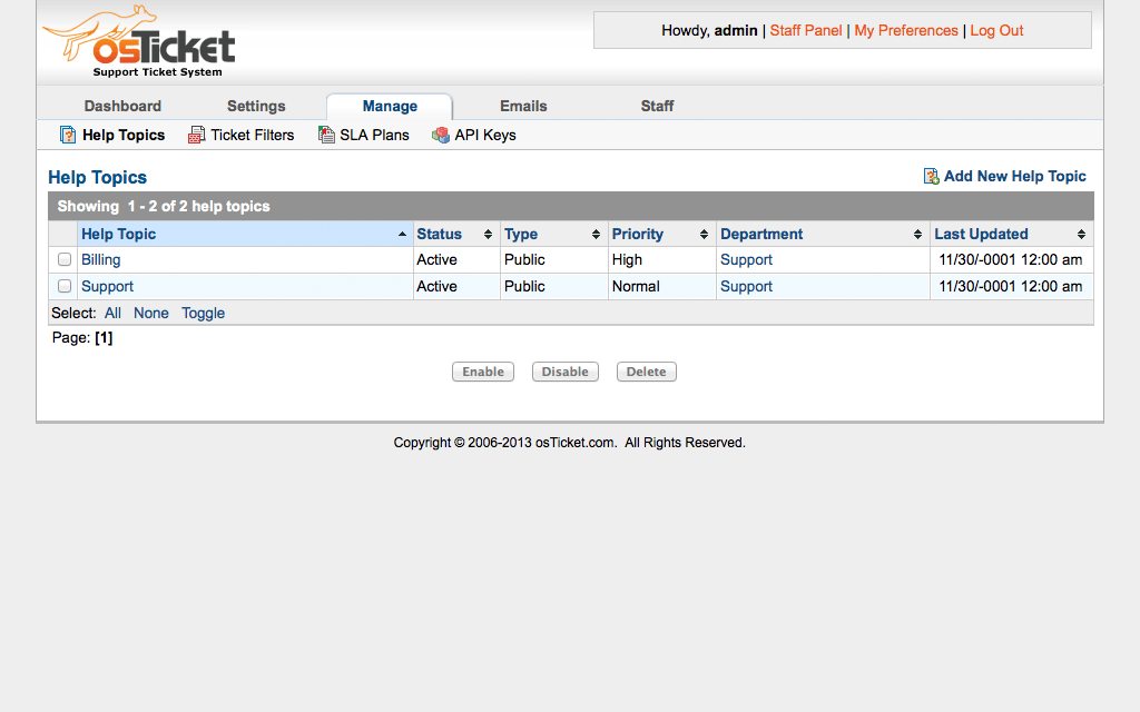 osTicket's ticket queue, two decades of open-source ticketing