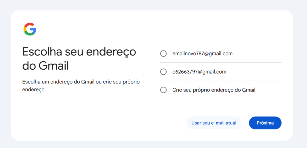 gmail sem celular usar email dominio