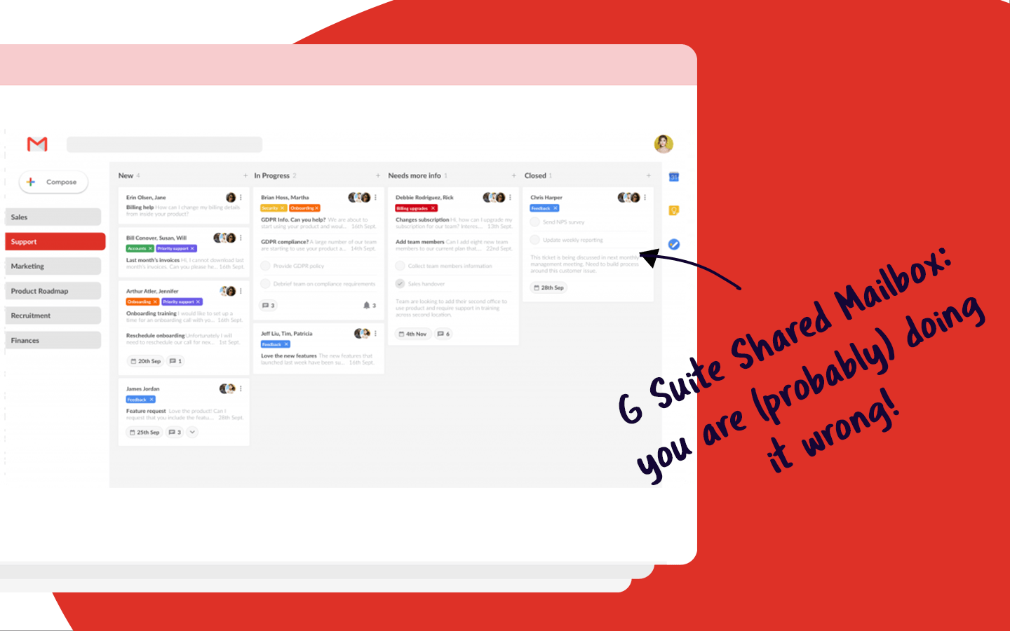 g suite shared mailbox