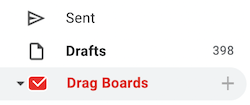 drag boards session