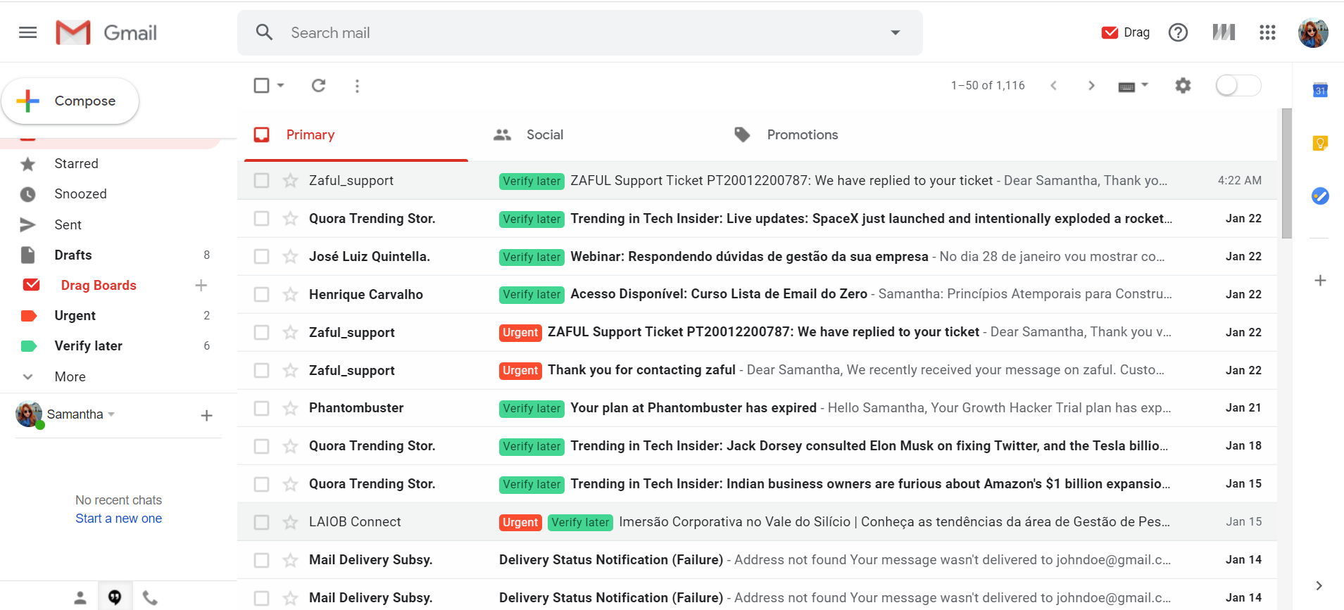 labels in Gmail