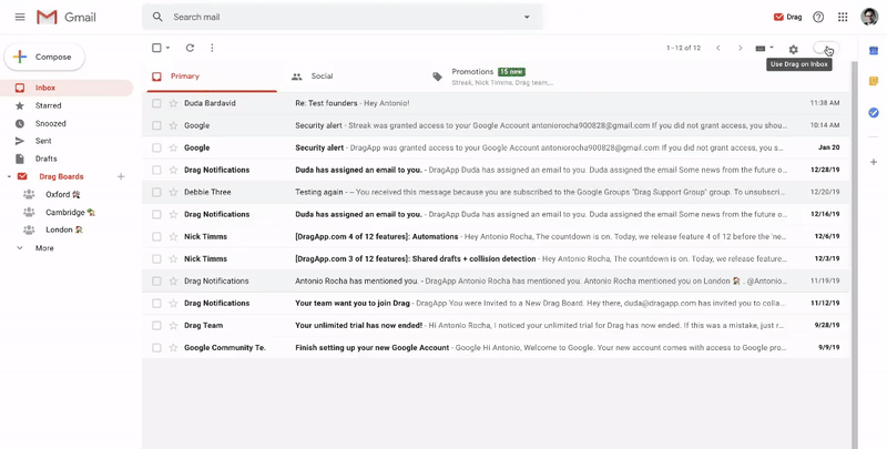 organizing Gmail