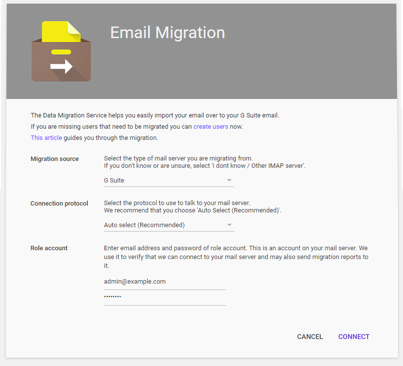 migrating to G Suite