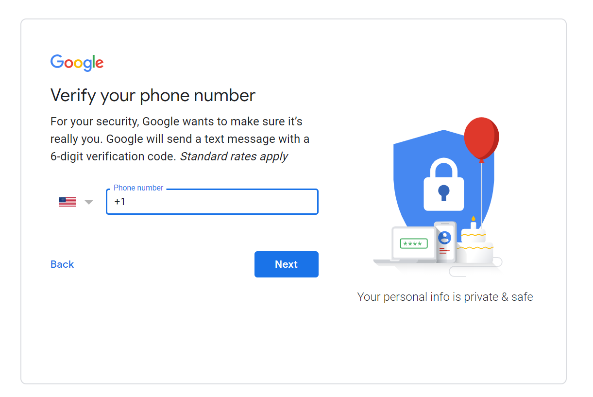 setting Gmail account