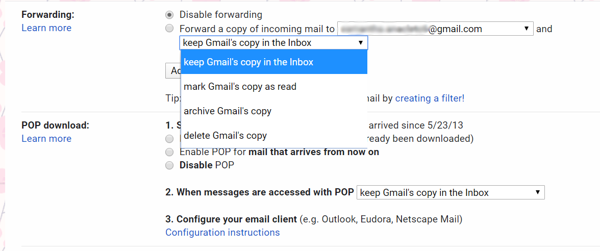 multiple Gmail accounts one inbox step 7