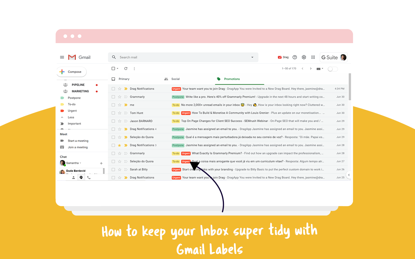 How to Keep Your Inbox (Super) Tidy With Gmail Labels | DragApp.com