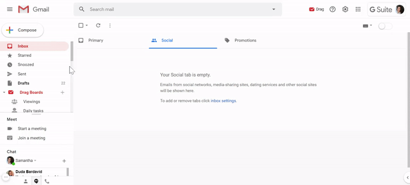 create labels in Gmail