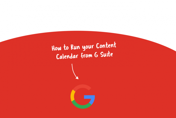 content calendar G Suite