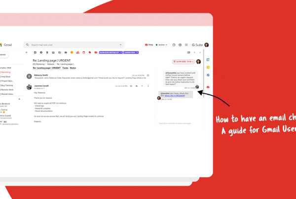 How to have an email chat