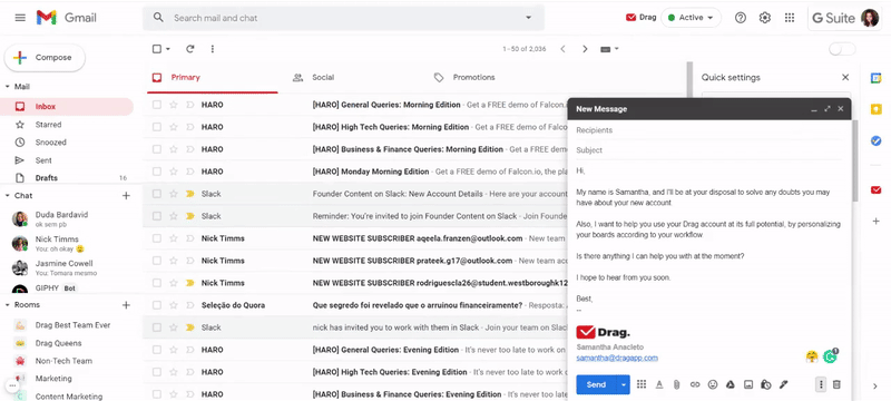 email templates gmail