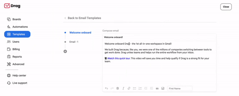 email template gmail