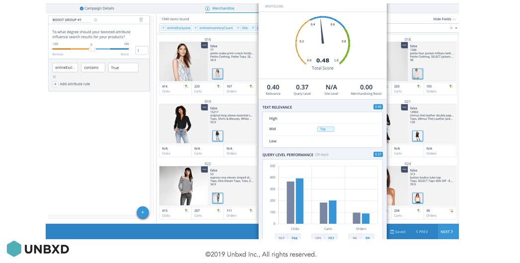 Unbxd screenshot