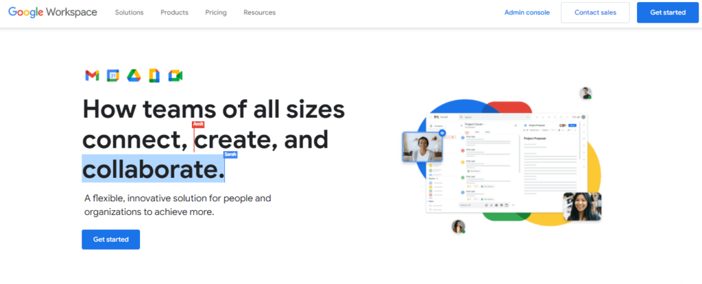 google workspace home screenshot