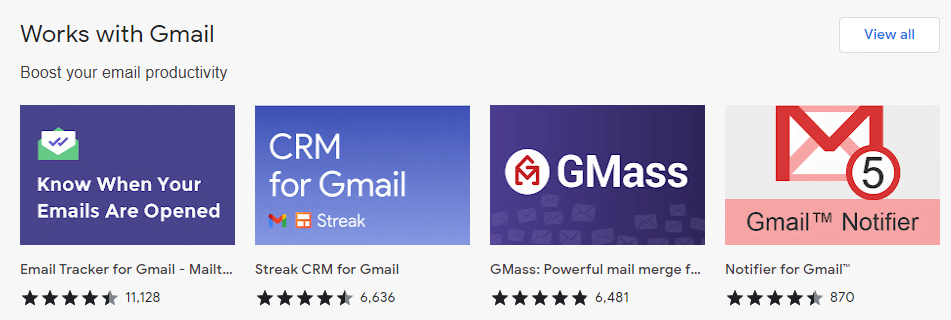 gmail chrome extensions