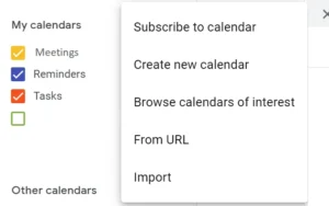 create new google calendar