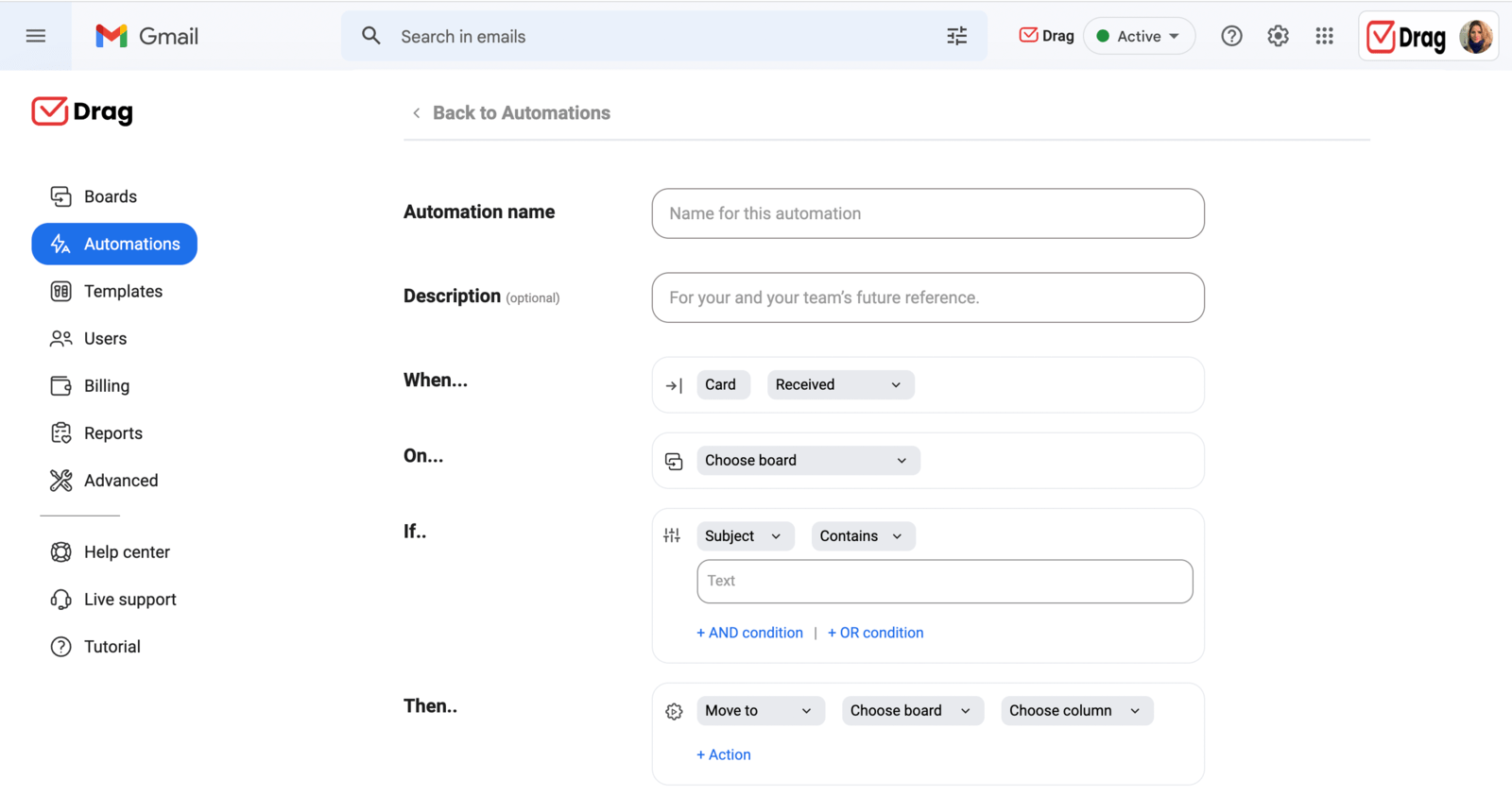 gmail crm automations