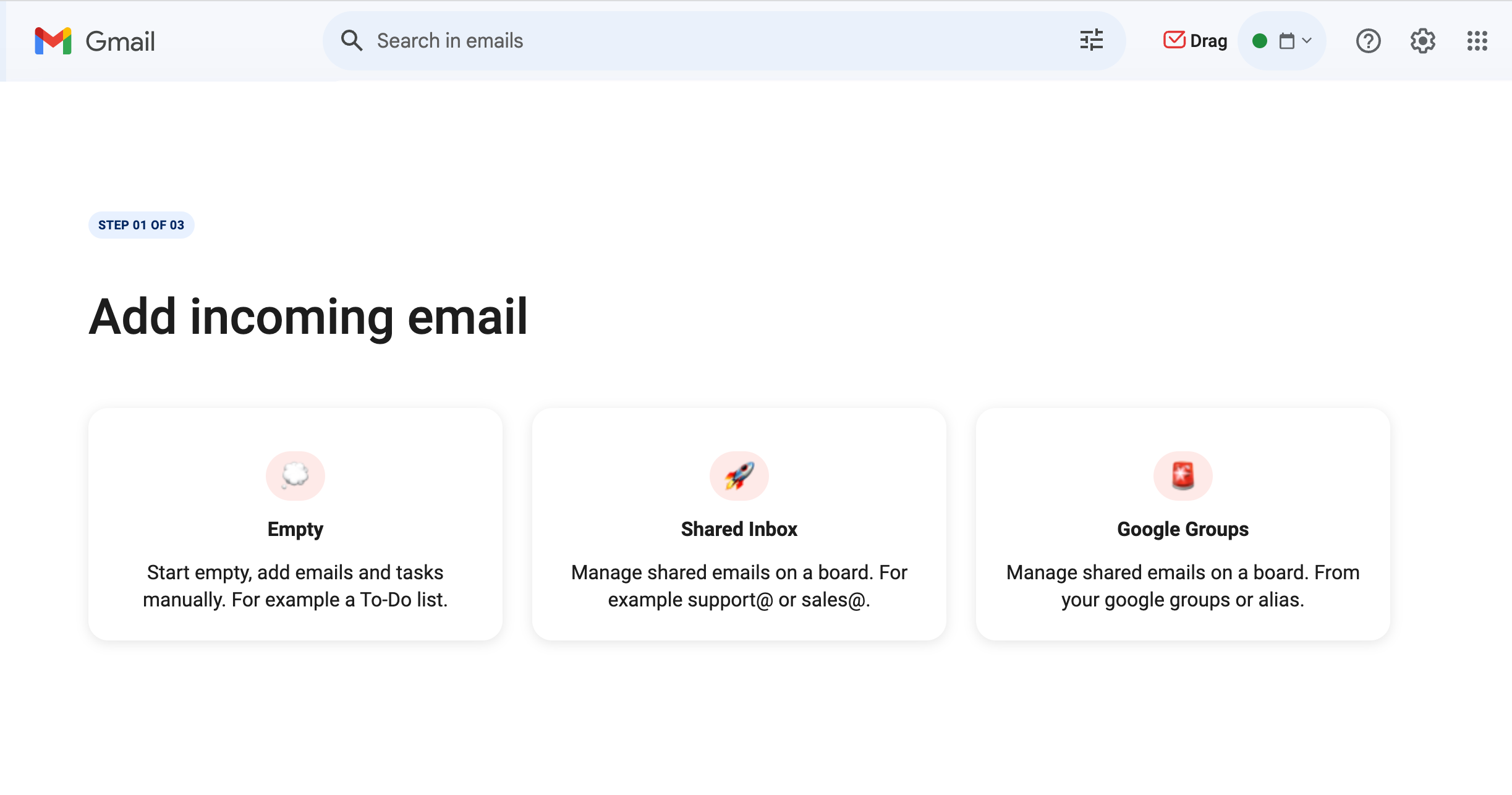Gmail shared inbox
