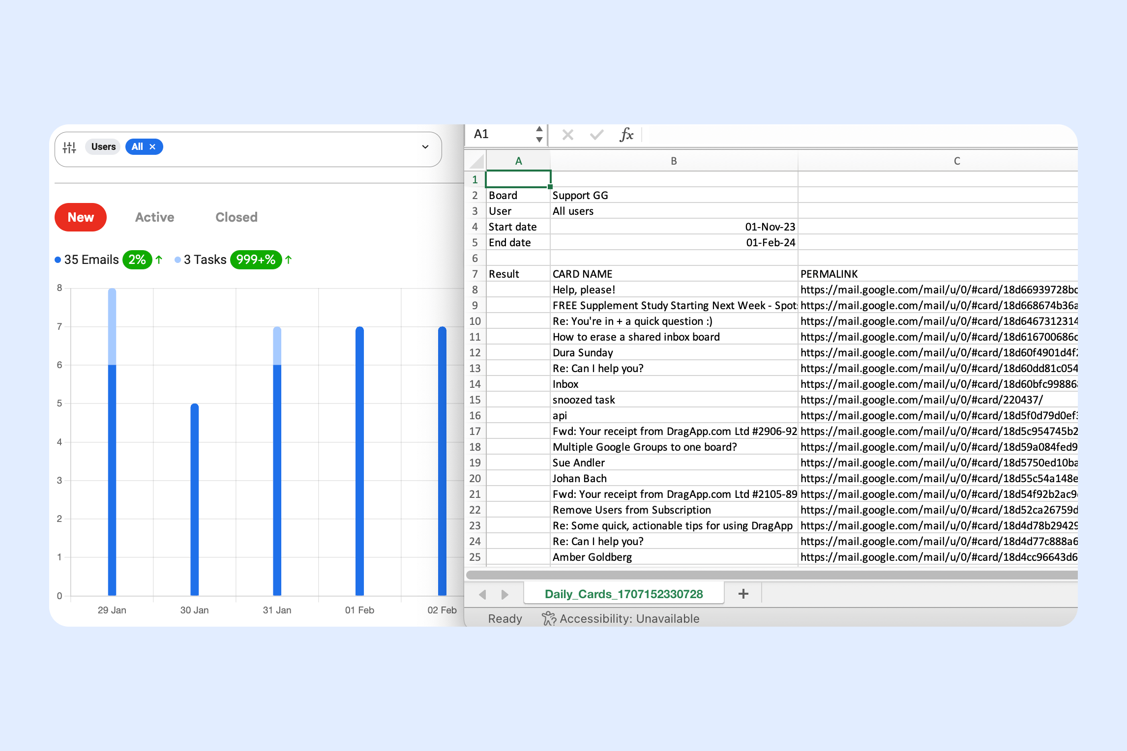 reports - download