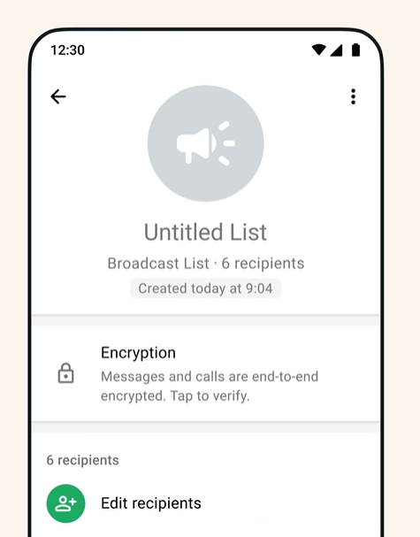 broadcast list for whatsapp messages