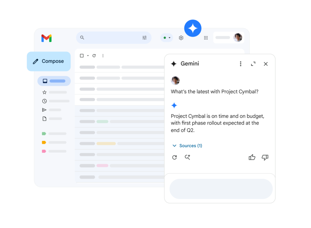 gmail with gemini ai questions
