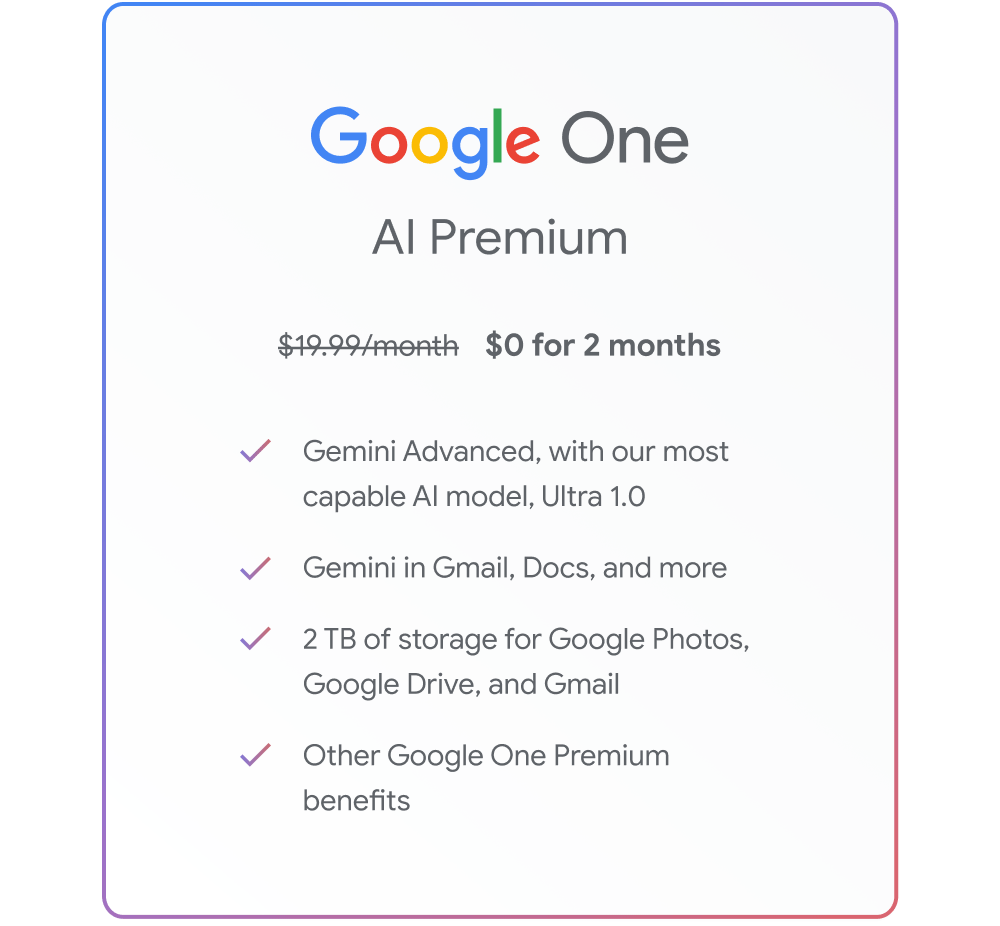 google one with gemini ai