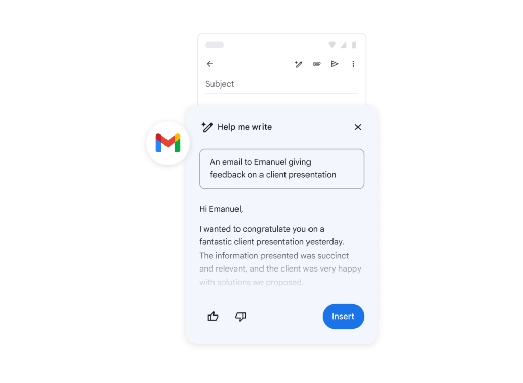 customer support workflow with gemini ai writing assistant