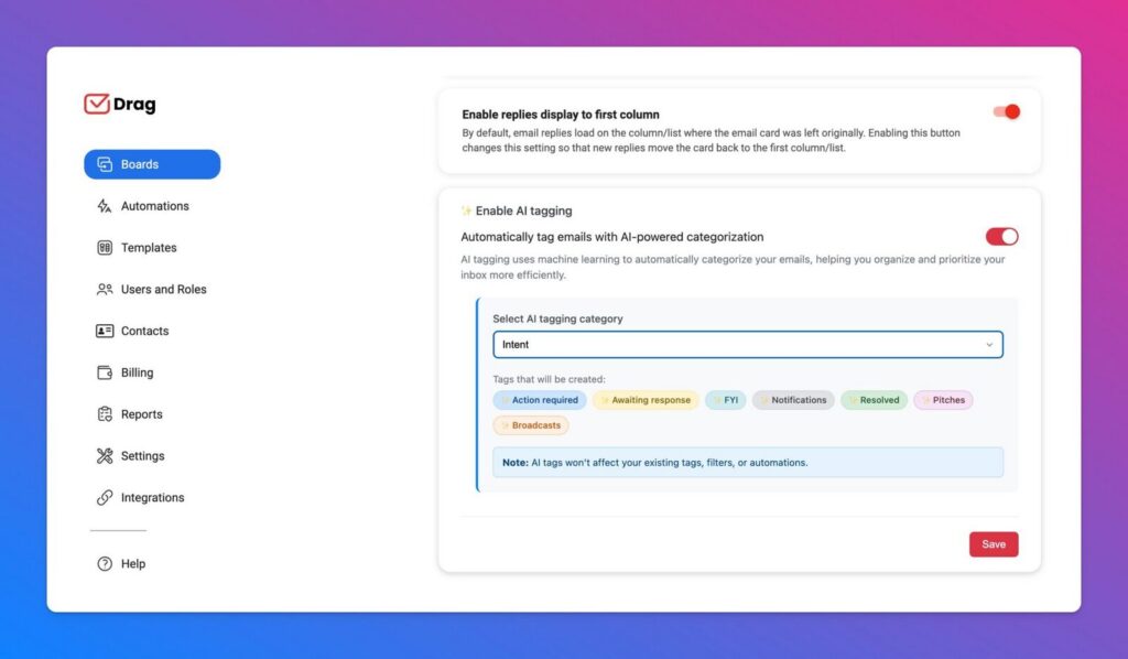 ai in gmail tagging